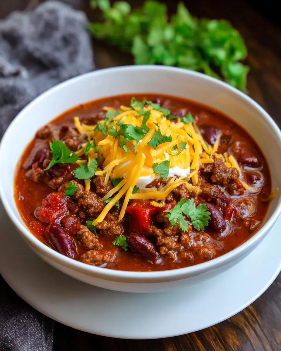chili recipe in crockpot - detail 3