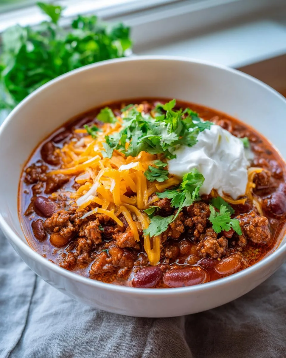 chili recipe with chili beans - detail 4