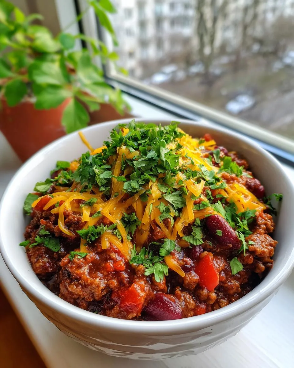 homemade beef chili recipe - detail 2
