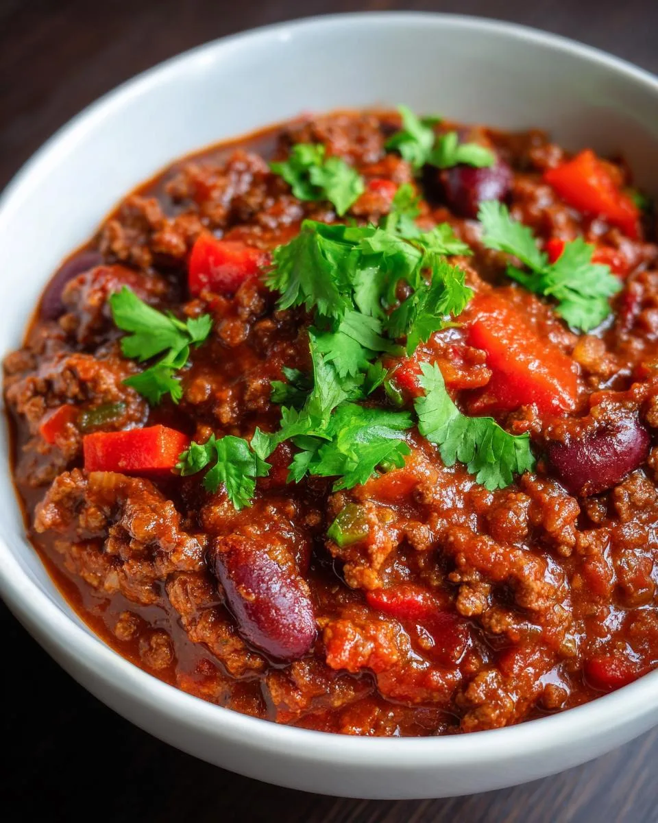 homemade chili crockpot - detail 3