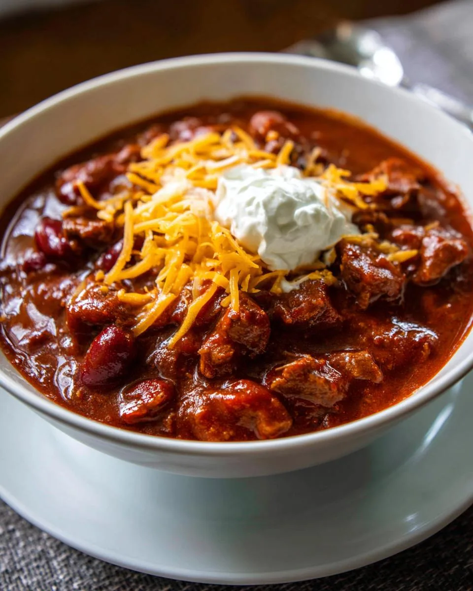 slow cooker ultimate beef chili - detail 4