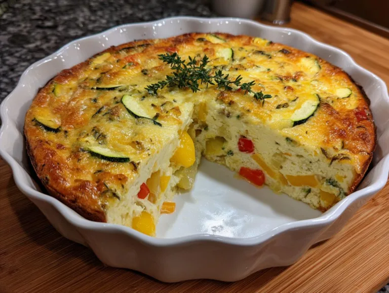 110-Calorie Crustless Veggie Quiche (Protein Packed!)