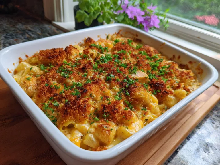 Cheesy Chicken Pasta Bake