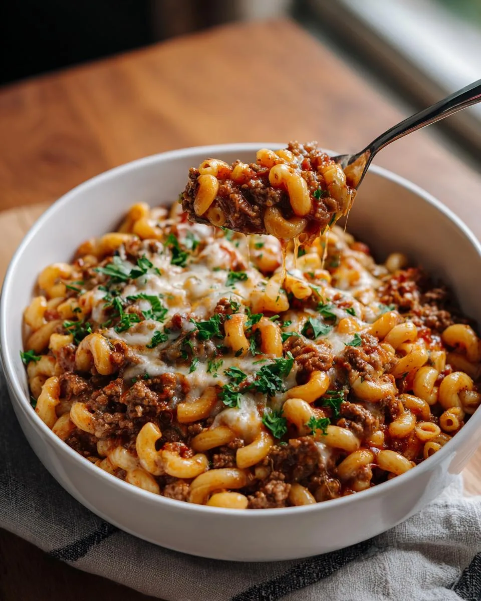 Cheesy Ground Beef Goulash - detail 3