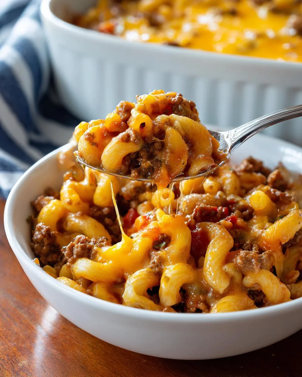 Cheesy Ground Beef Goulash - detail 4
