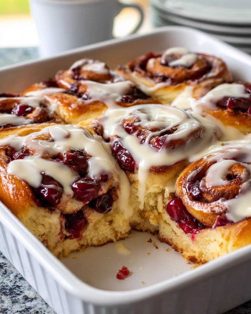 Cherry Cinnamon Rolls Recipe - detail 4