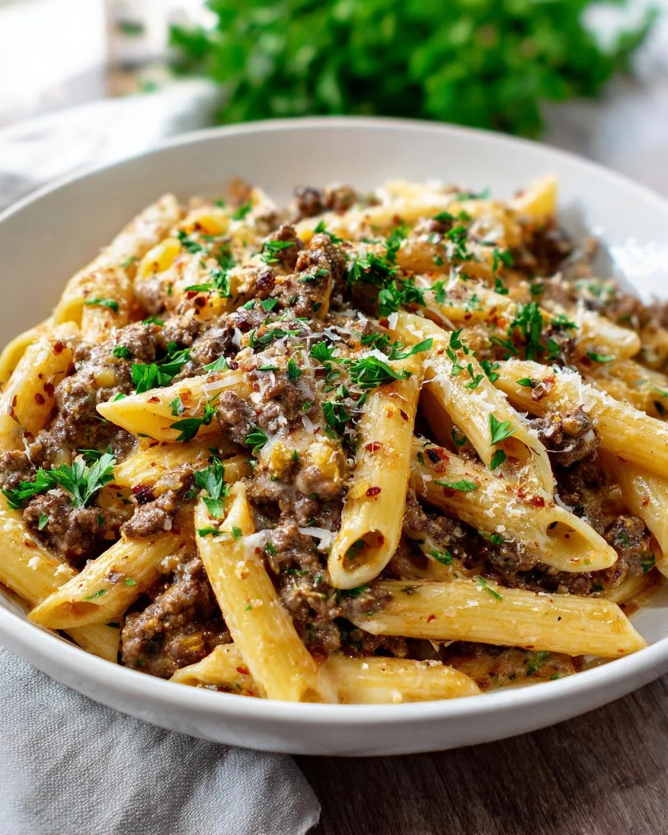 Creamy Beef Pasta - detail 4