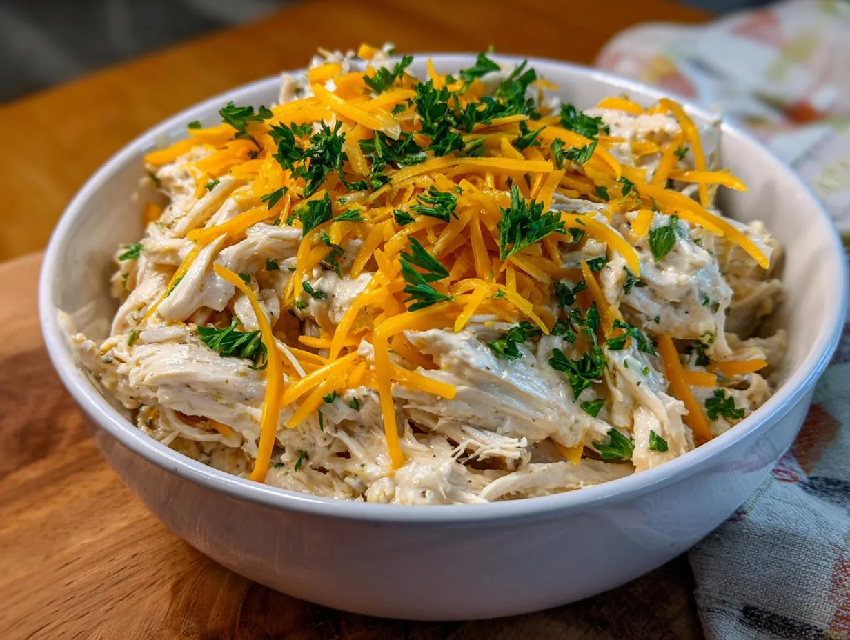 Creamy Ranch Chicken Crock Pot Recipe: 4-Ingredient Bliss