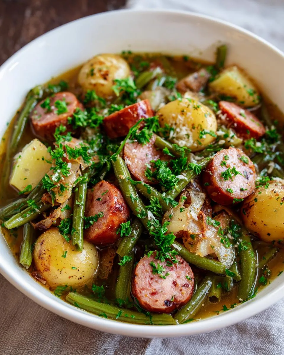 Crockpot Kielbasa Green Beans - detail 3