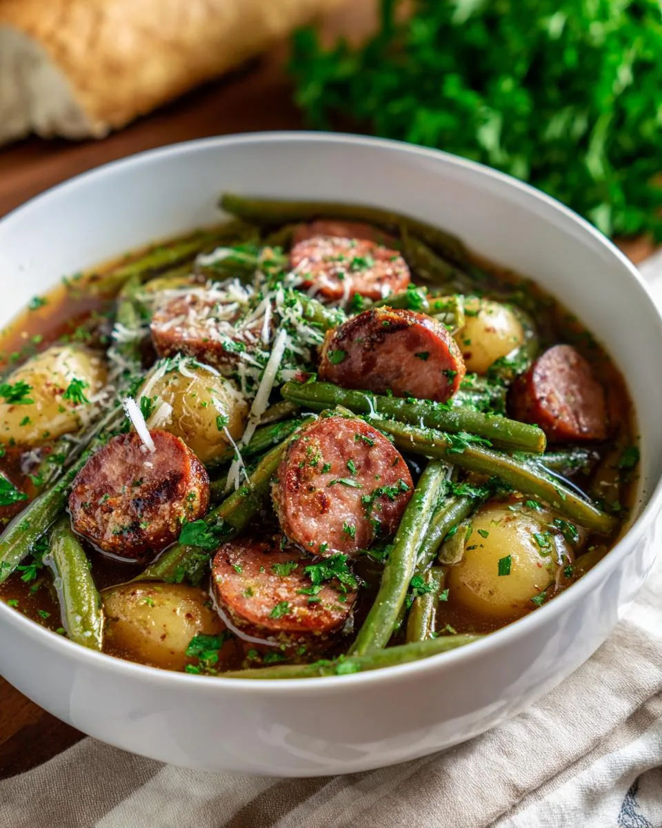Crockpot Kielbasa Green Beans - detail 4