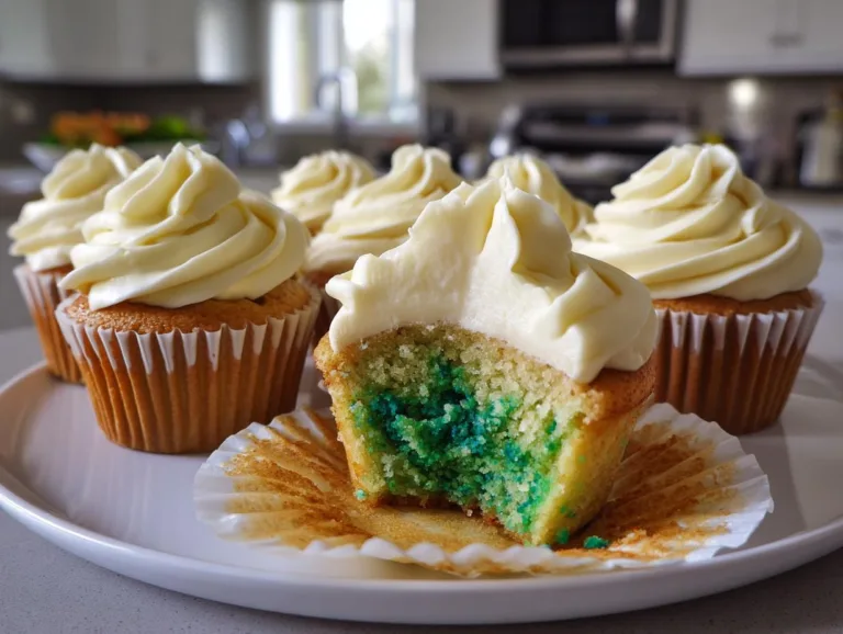 Green Velvet Cupcakes for St. Patrick's