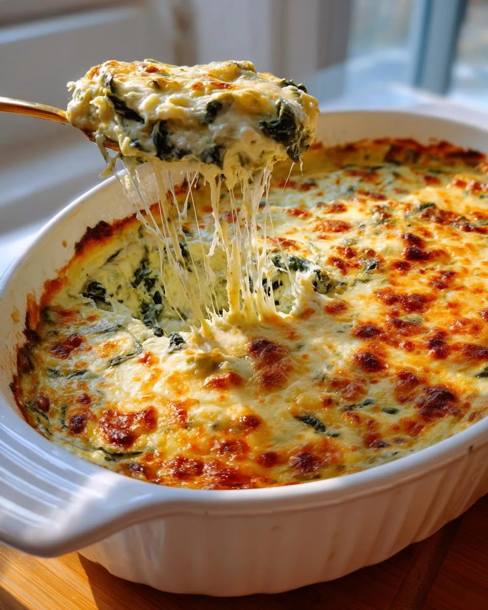 Hot Spinach Artichoke Dip - detail 3