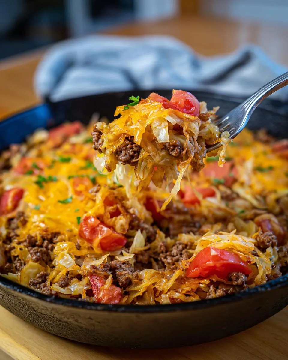 Low Carb Cabbage Casserole - detail 3