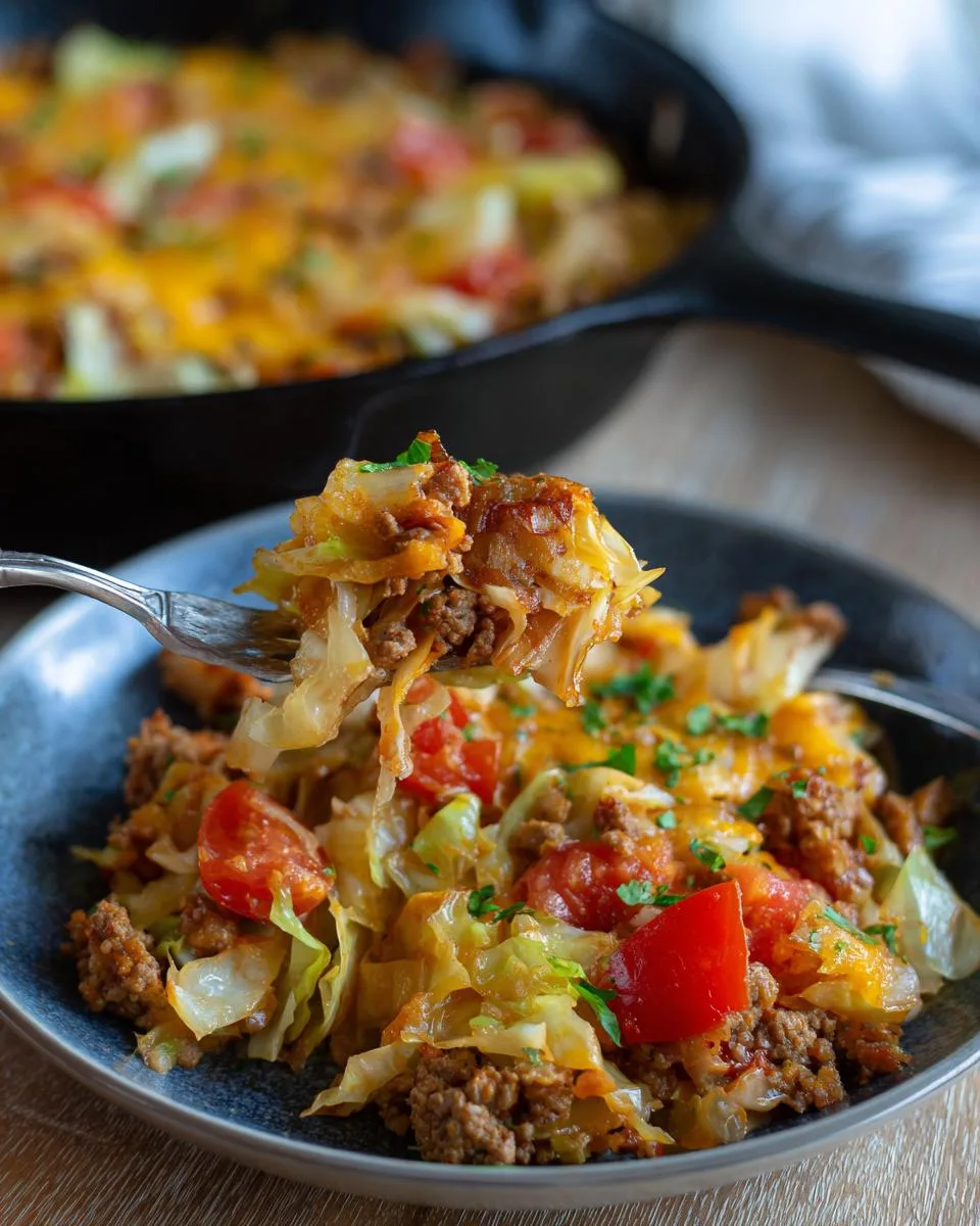Low Carb Cabbage Casserole - detail 4