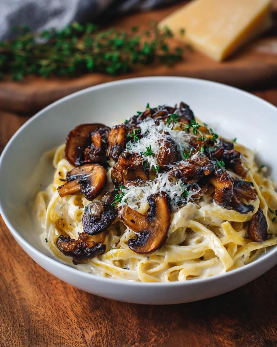 Mushroom Pasta with Mascarpone Sauce - detail 4