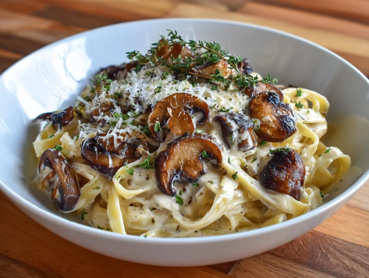 Creamy Mushroom Pasta with Mascarpone Sauce in 30 Minutes