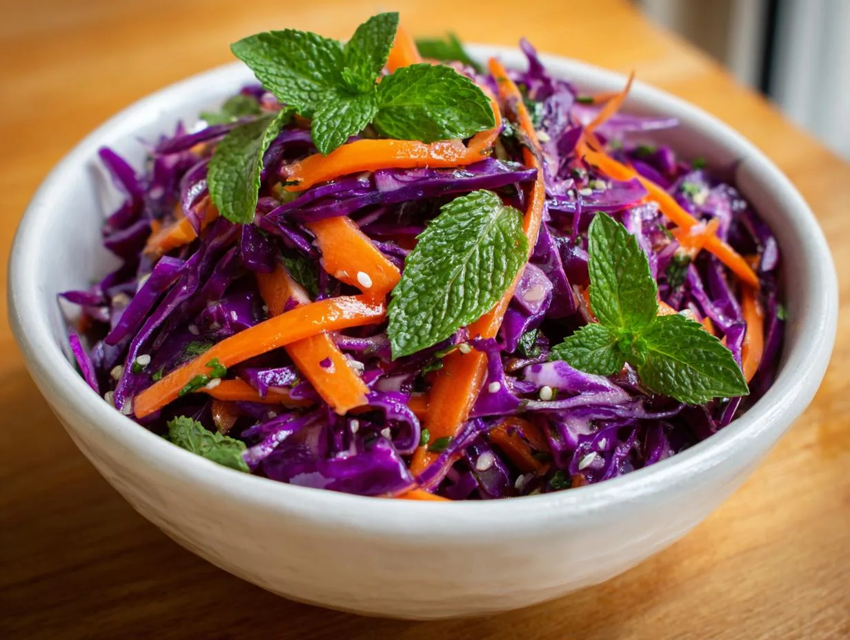Grandma’s Zesty Red Cabbage Salad Ready in 10 Minutes