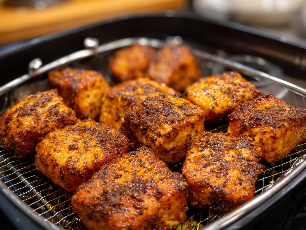8-Minute Ridiculously Good Blackened Salmon in Air Fryer