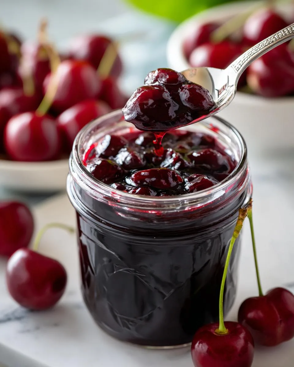 Small Batch Cherry Jam - detail 4