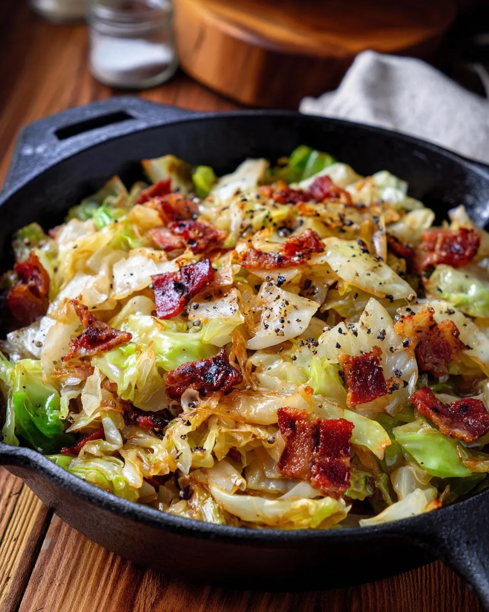 Southern Fried Cabbage - detail 4