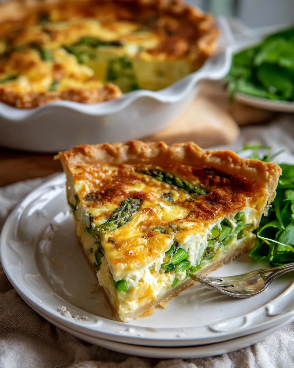 Spring Vegetable Quiche - detail 3