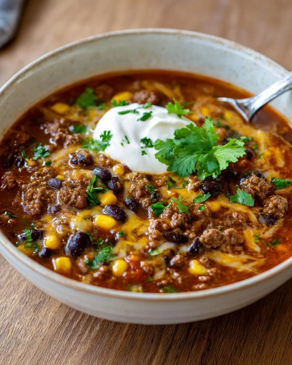 The Creamiest Taco Soup - detail 4