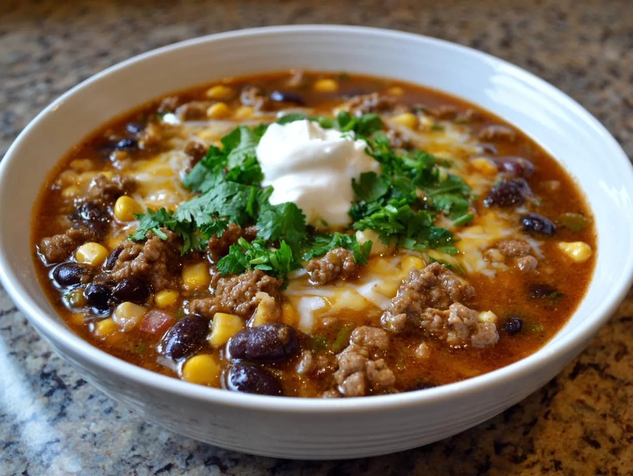The Creamiest Taco Soup Recipe: Melts Hearts in 30 Minutes