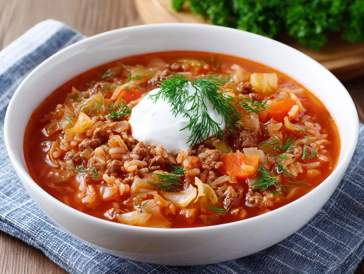 5-Star Cabbage Roll Soup Recipe – Comfort in Every Bite