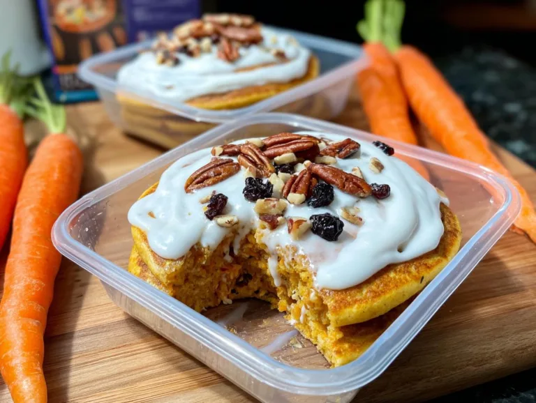 Carrot Cake Protein Pancakes