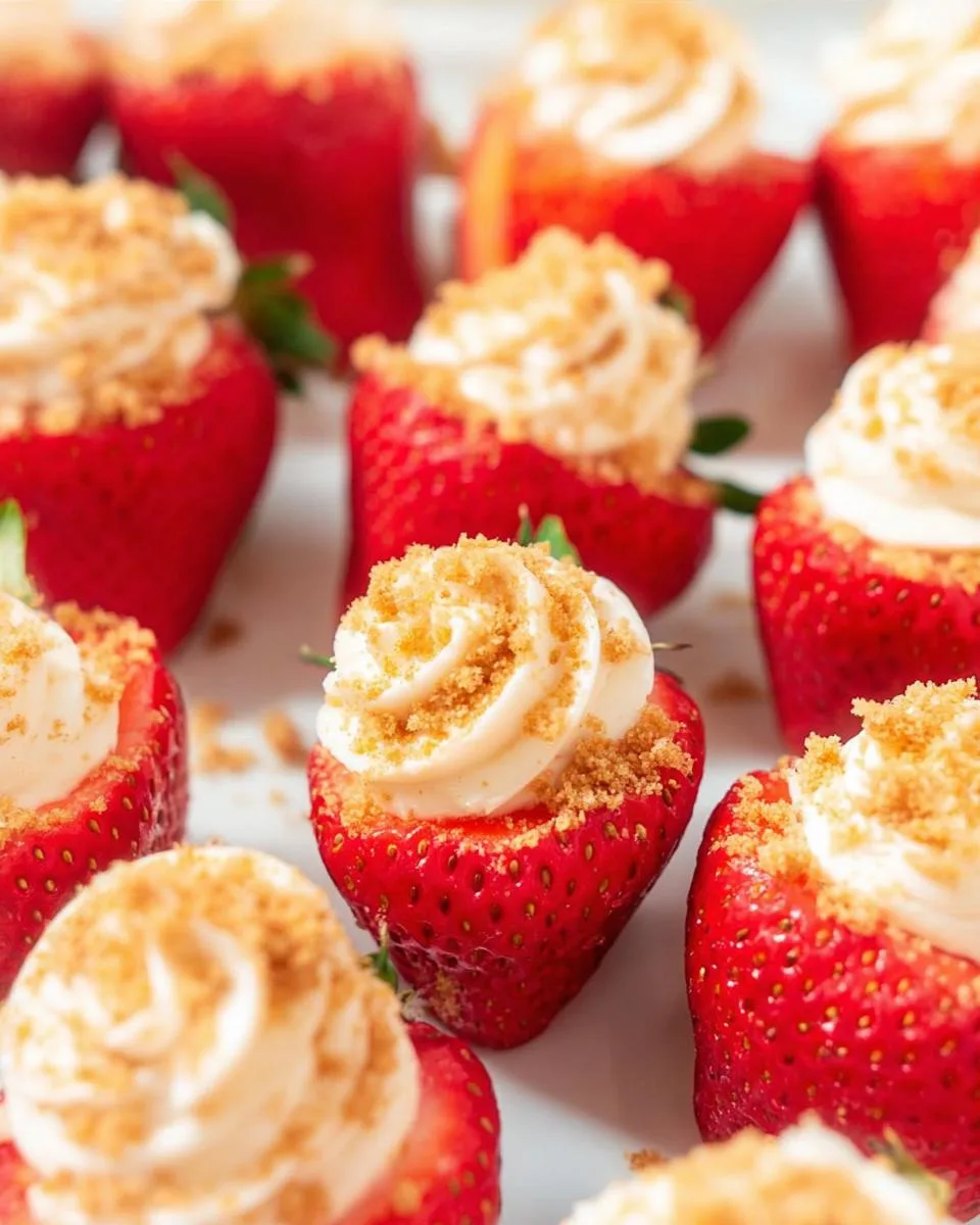 Cheesecake Stuffed Strawberries - detail 4