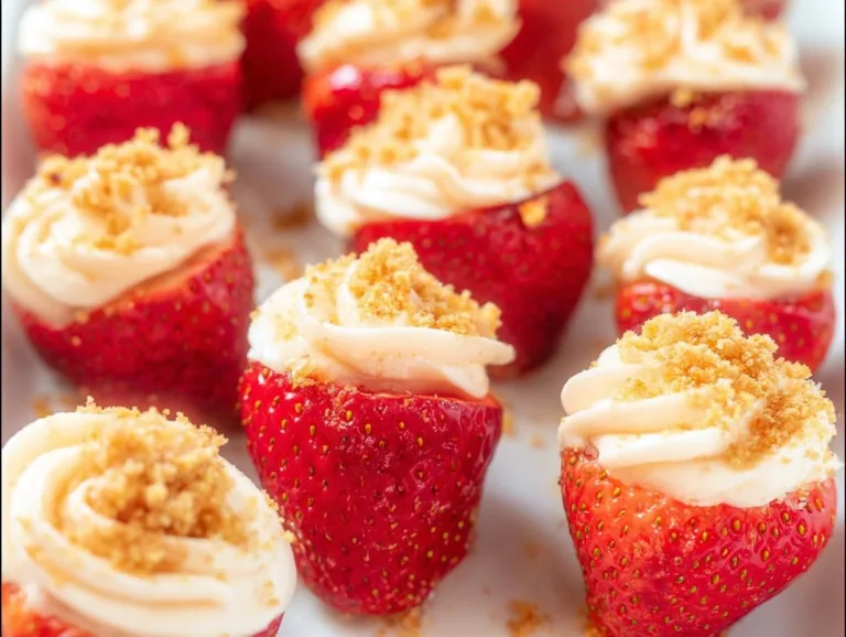 Cheesecake Stuffed Strawberries