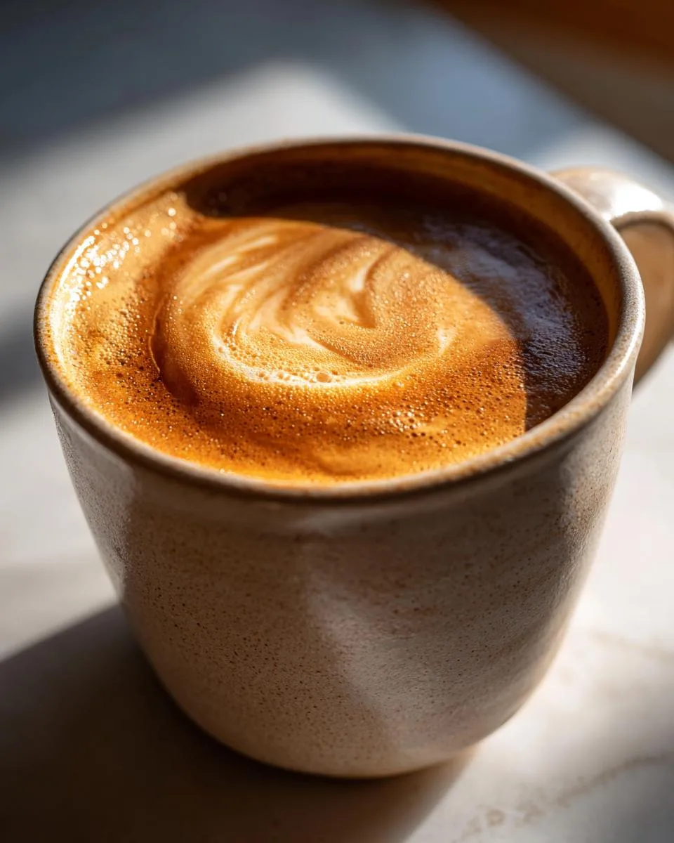 Creamy Oat Milk Hojicha Latte - detail 3