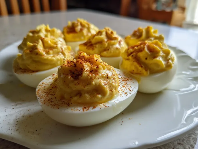 Deviled Eggs With Relish And Mustard