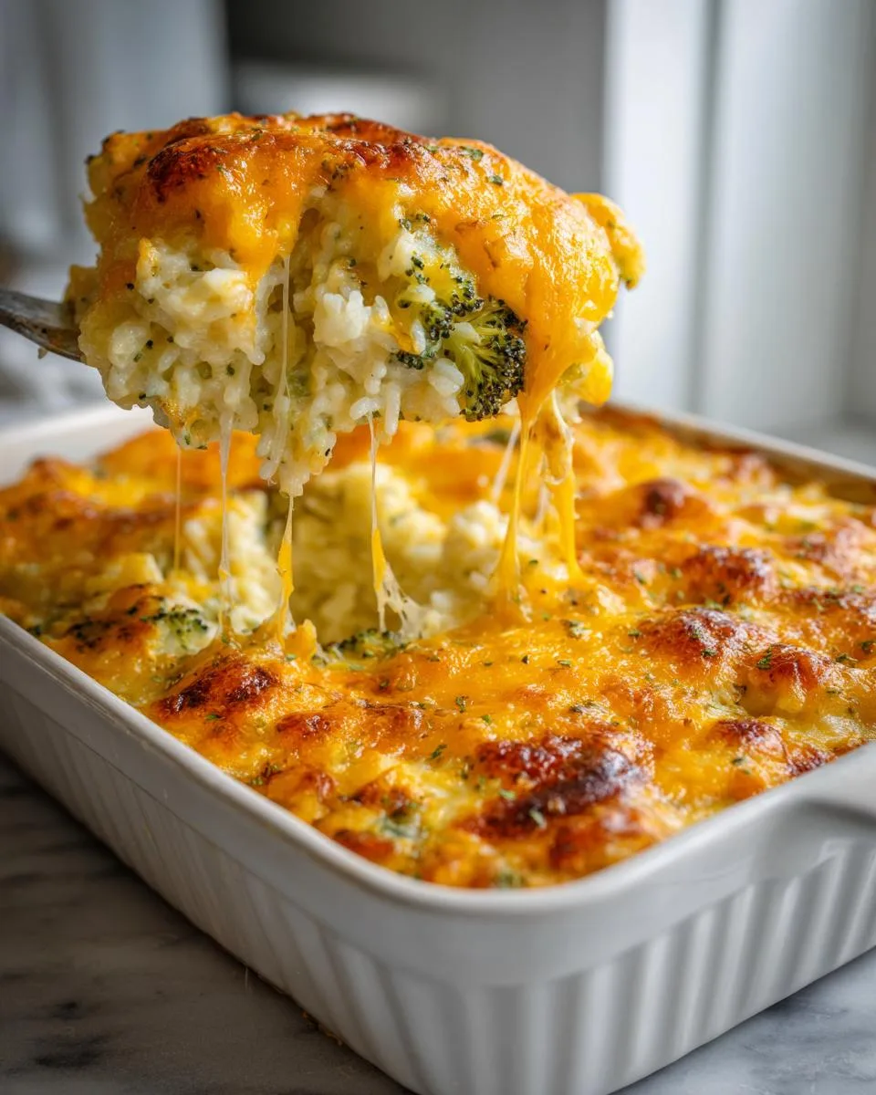 Easter Broccoli Rice Casserole Bake - detail 3
