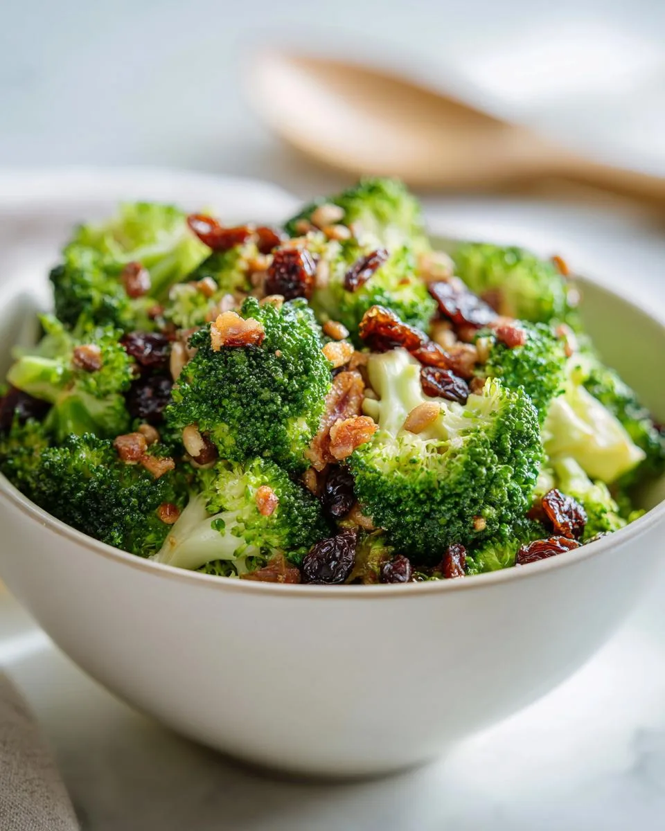 Easter Broccoli Salad With Raisins - detail 3