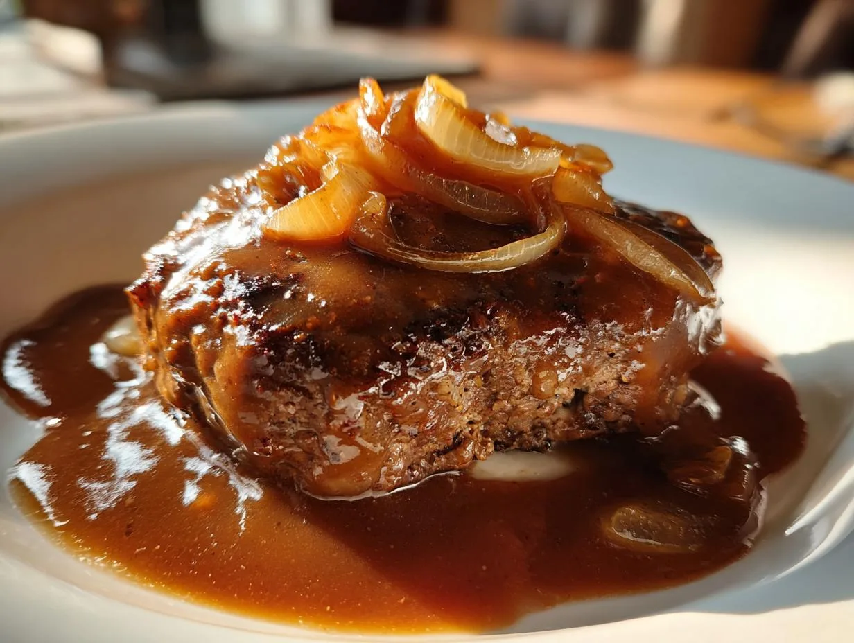 Hearty Hamburger Steak Savory Brown in 30 Minutes