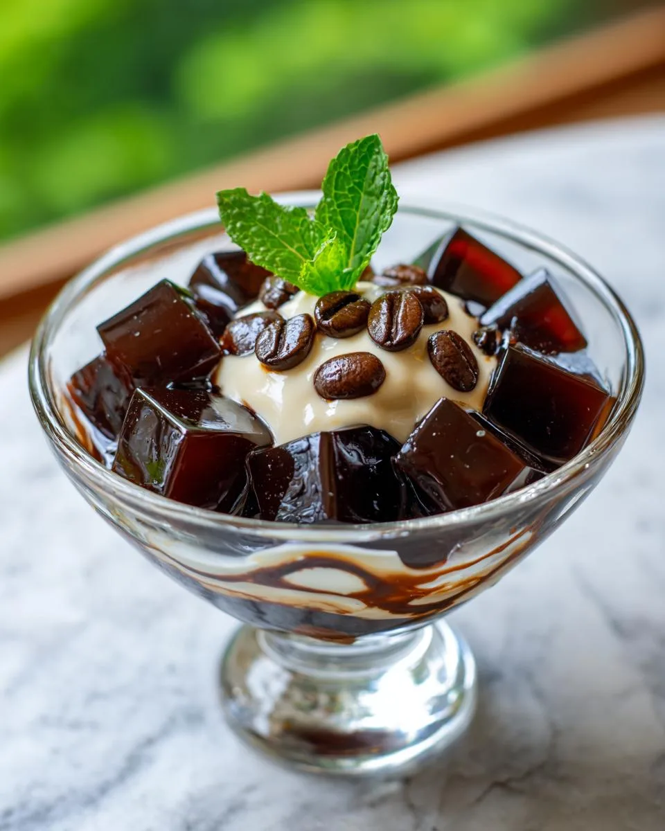 Japanese Coffee Jelly - detail 3