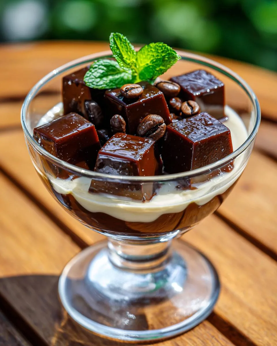 Japanese Coffee Jelly - detail 4