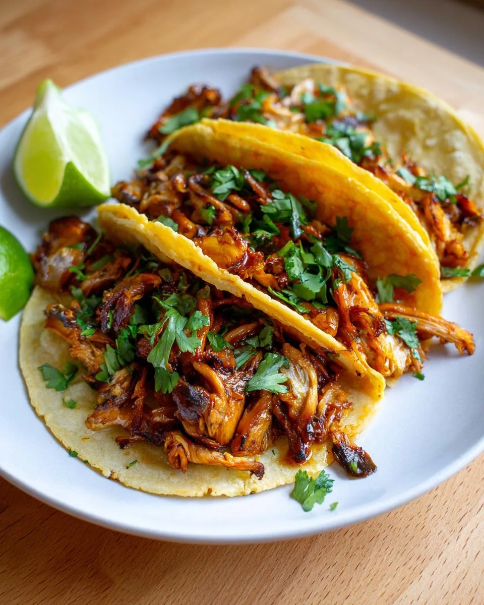 Mushroom "Carnitas" Tacos - detail 3