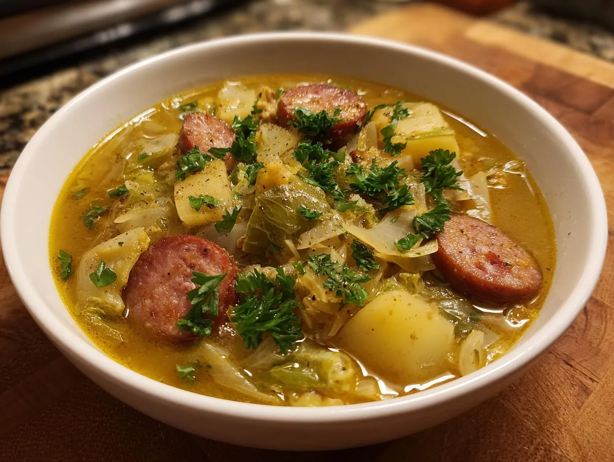 Grandma Jo’s Perfect Potato Cabbage Sausage Soup Recipe