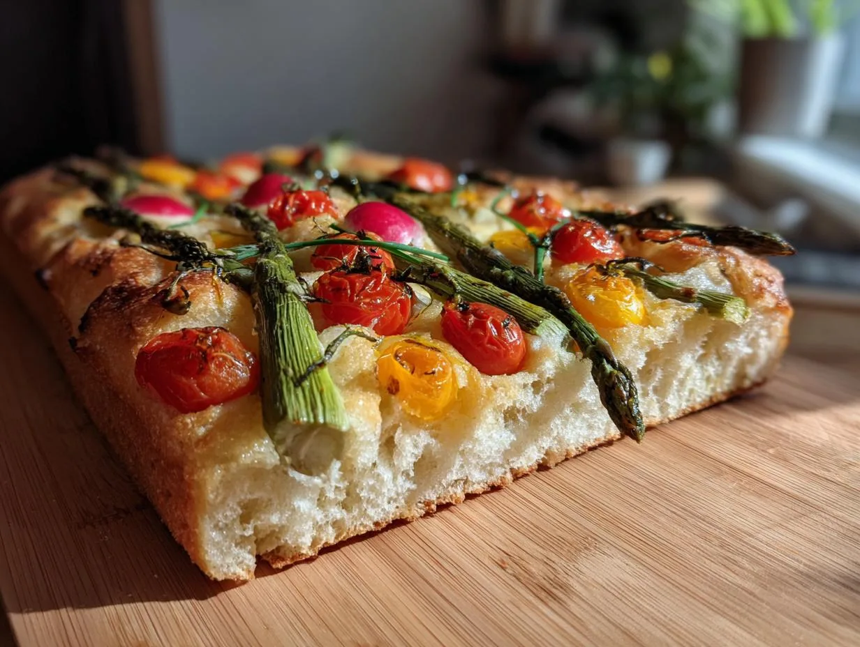 Magical Spring Garden Focaccia Art in Just 30 Minutes