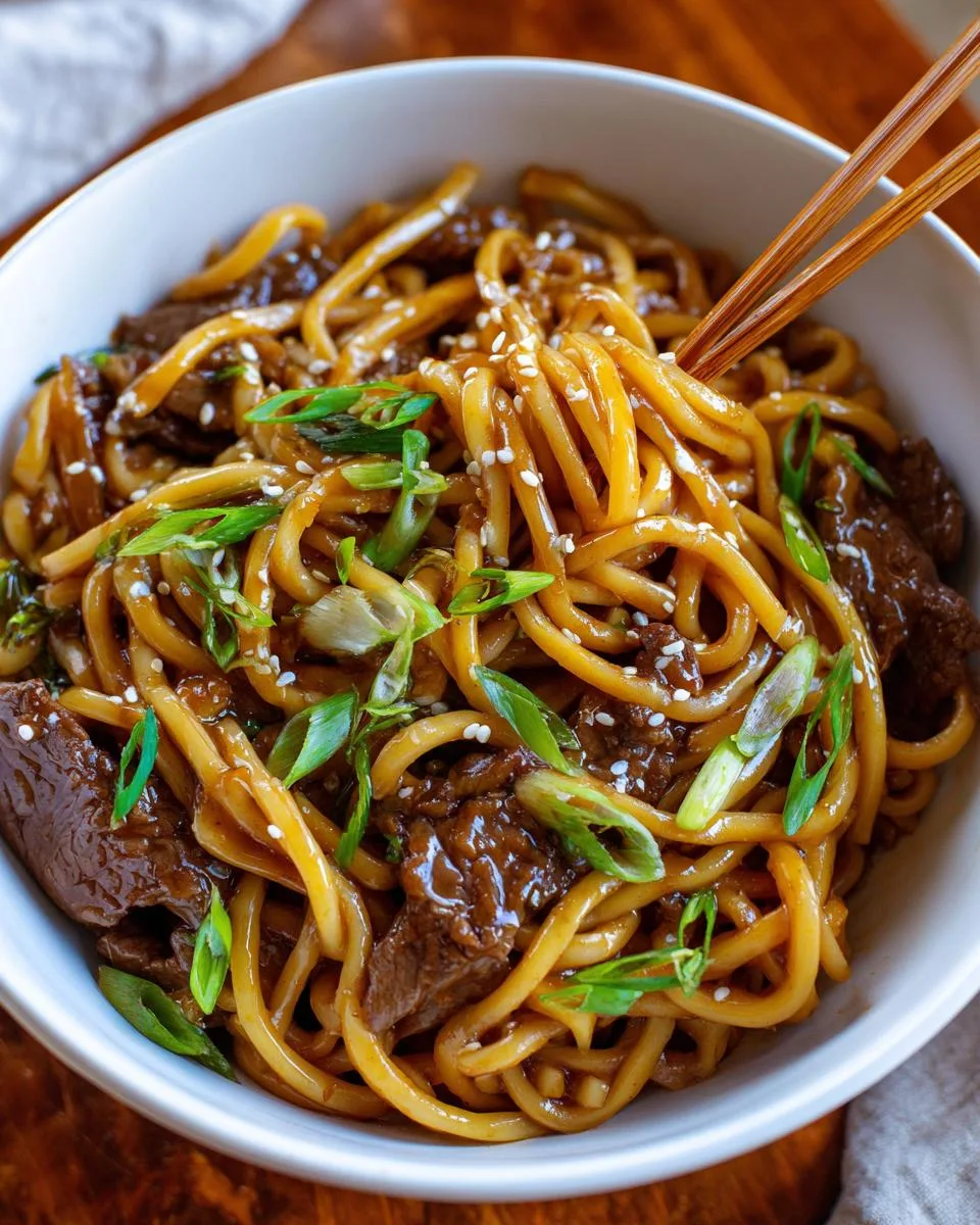 Sticky Beef Noodles - detail 3