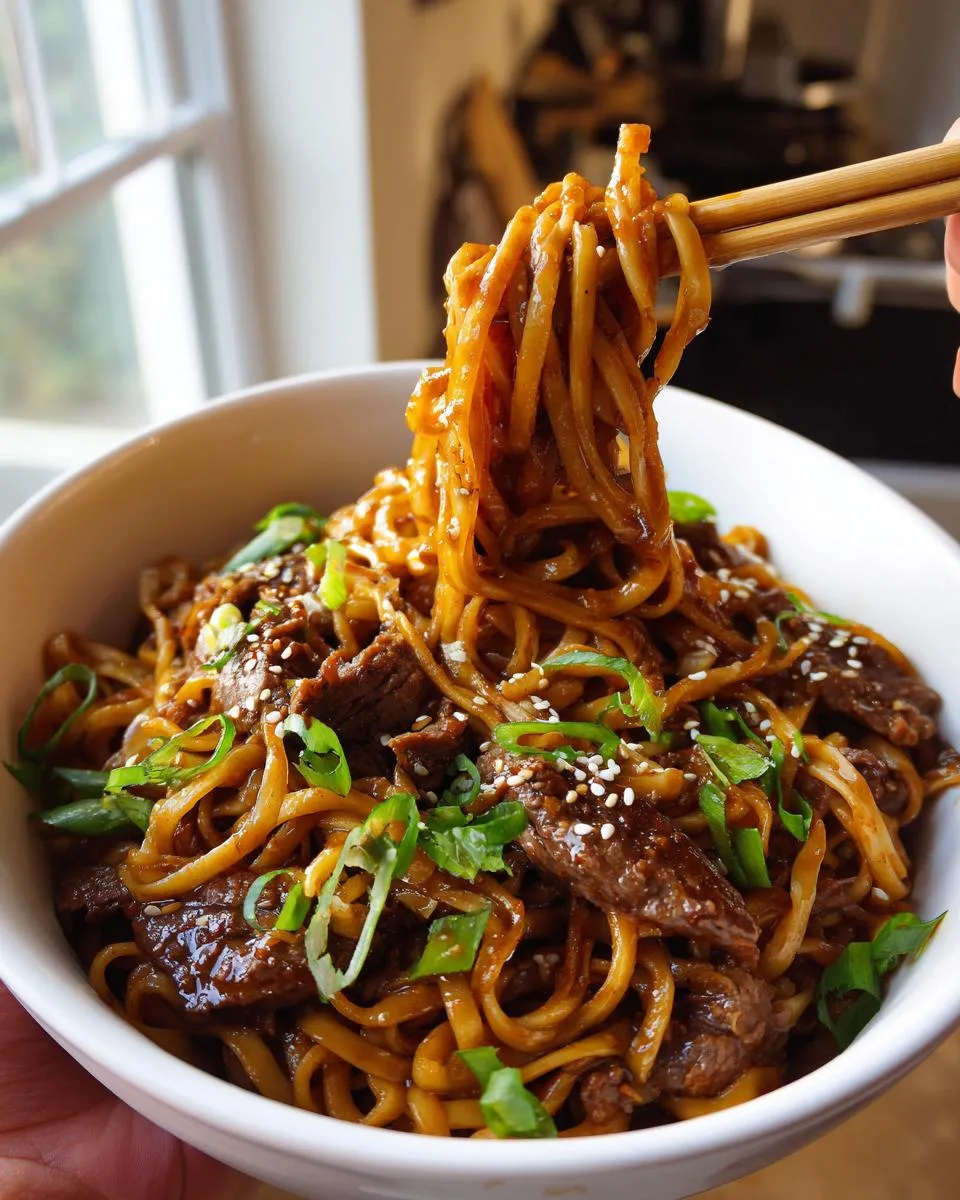 Sticky Beef Noodles - detail 4