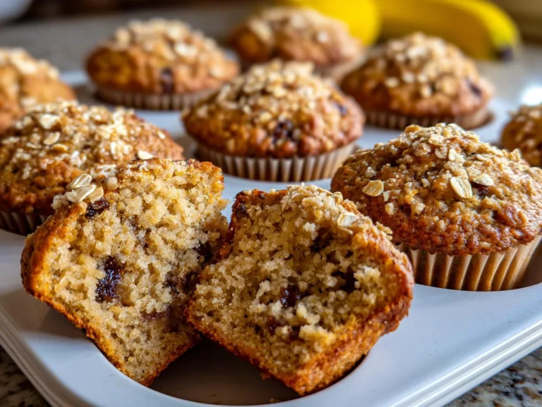 banana oat breakfast muffins