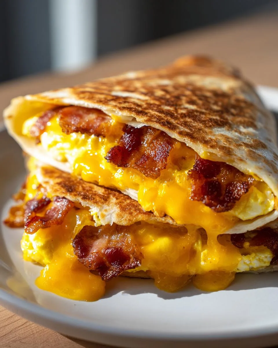 cheese breakfast quesadillas - detail 3