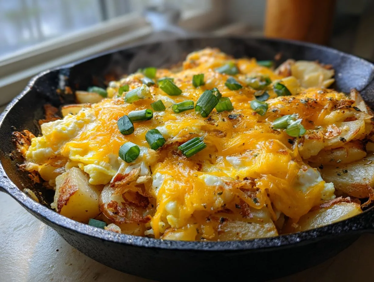 Grandma’s Legendary 5-Ingredient Cheesy Potato Egg Scramble