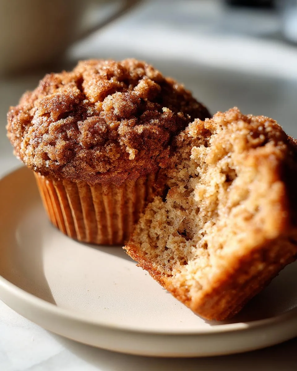 healthy banana oatmeal muffins - detail 3