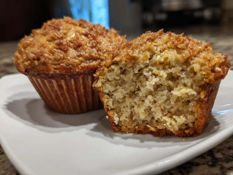 healthy banana oatmeal muffins
