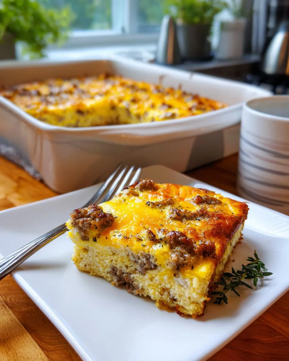 sausage and egg casserole - detail 4