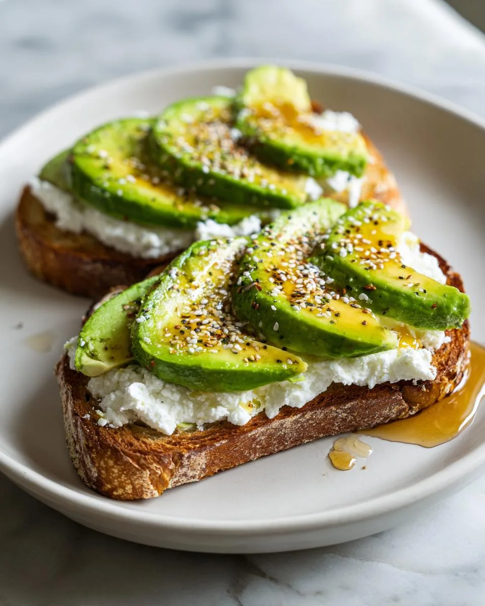 toast cottage cheese honey dietitian - detail 3